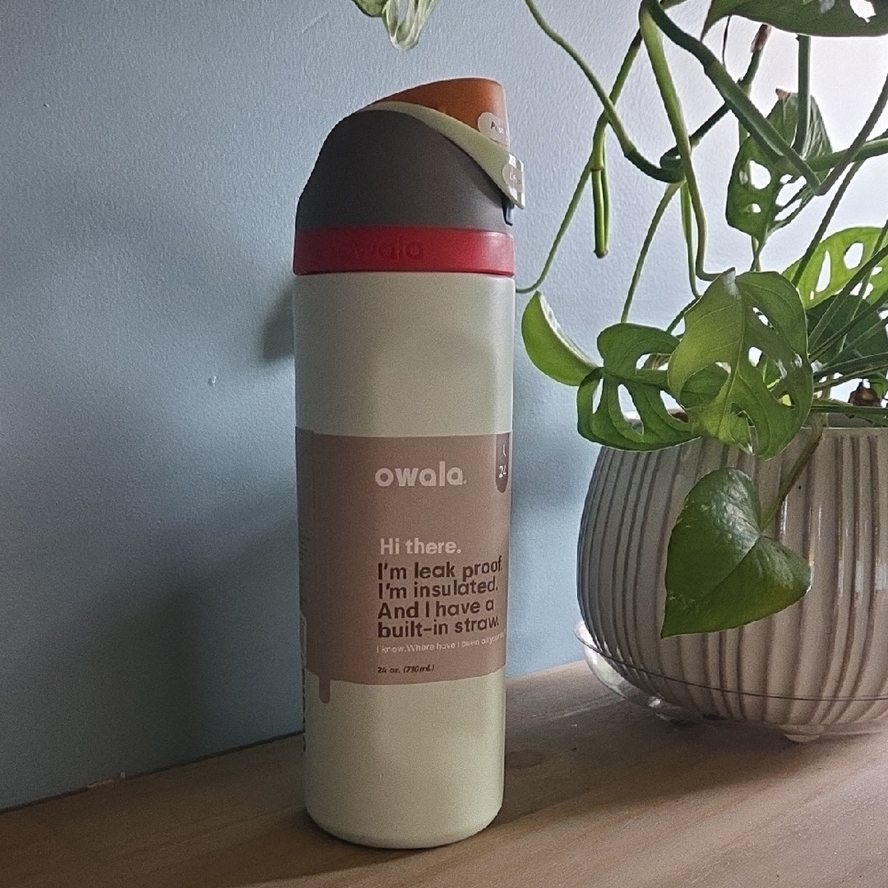 Owala Insulated Water Bottle with Built-In Straw - Mint & Coral